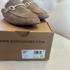 Gently Used Born "Loreina" Mule Size 8 Taupe Suede